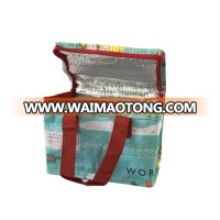 pp woven insulated cooler bag wine bag lunch bag