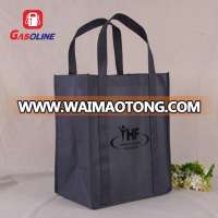 Custom Supermarket non woven pack 6 bottles Wine Bag