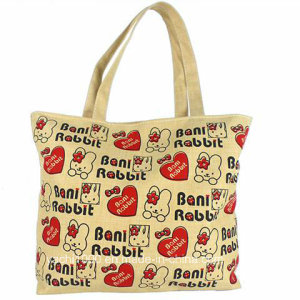 Custom Reusable Canvas Shopping Bag with Emoji